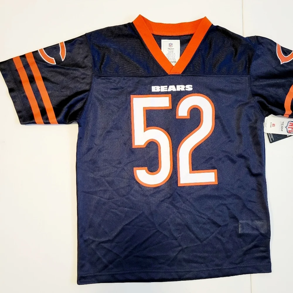 NFL Chicago Bears boys #52 Mack football jersey NWT